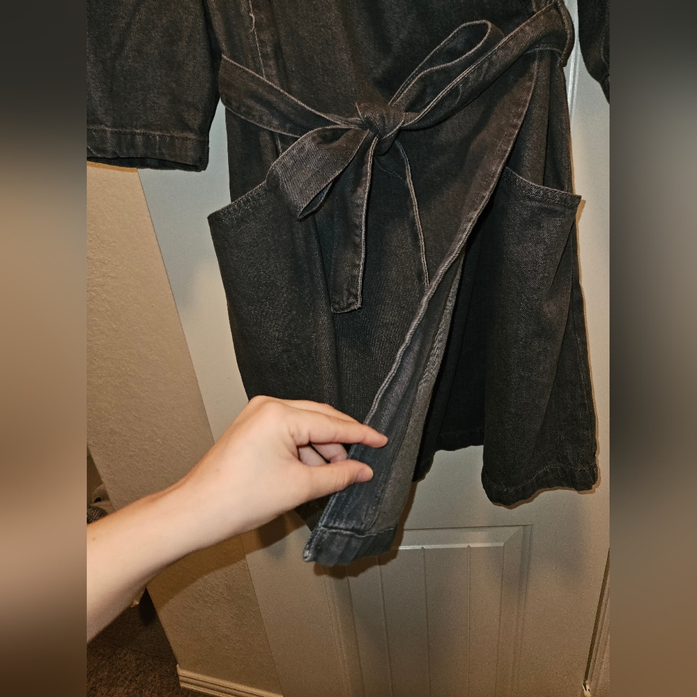 Universal Thread Denim Wrap Dress - image 6